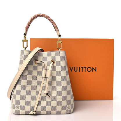 Louis Vuitton Damier Azur Braided Neonoe BB Pink 10 of 10