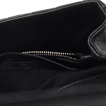 Saint Laurent Sheepskin Matelasse Chevron Monogram Medium College Bag Black 11 of 13