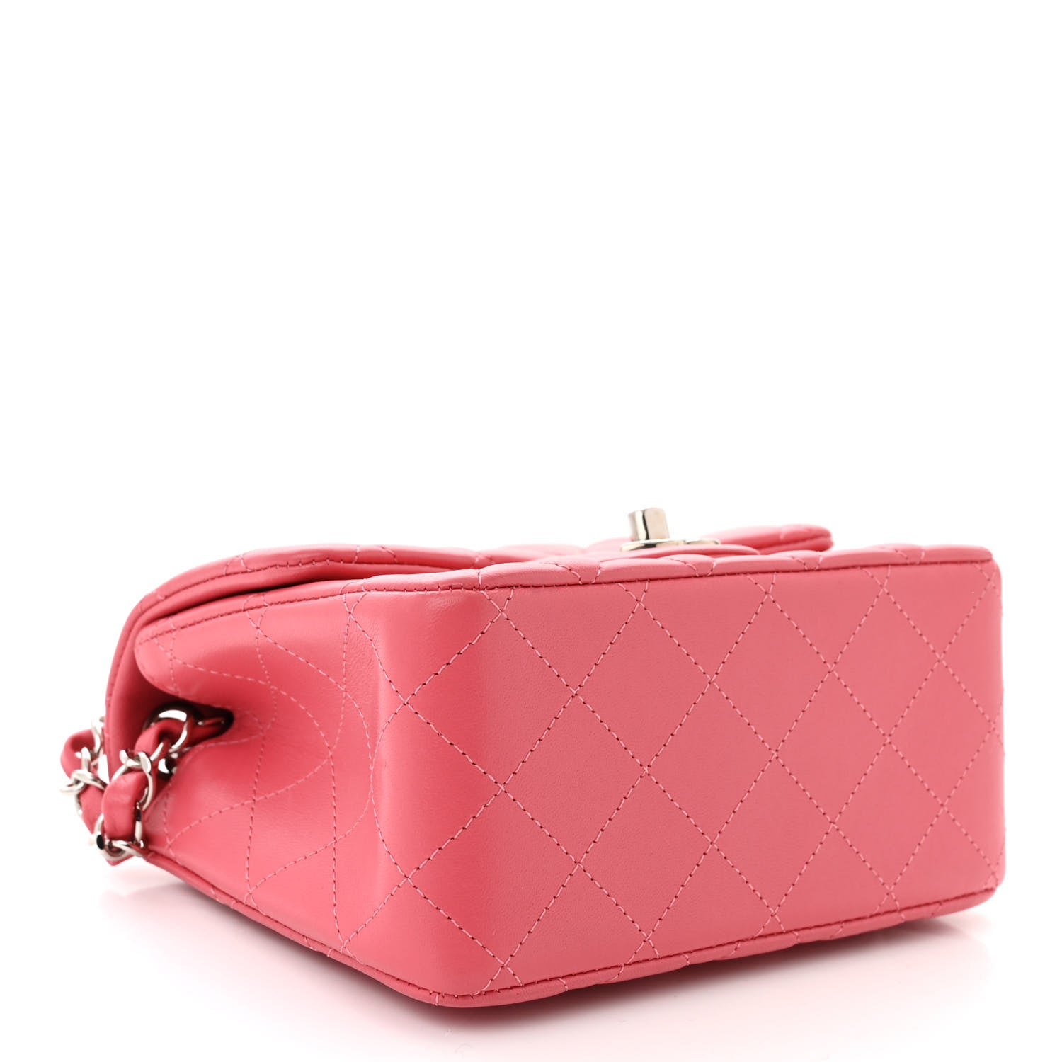 Chanel Lambskin Quilted Mini Square Flap Pink 4 of 11