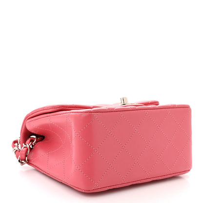 Chanel Lambskin Quilted Mini Square Flap Pink 4 of 11