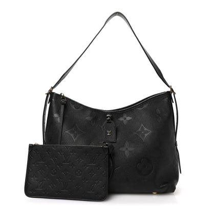 Louis Vuitton Empreinte Monogram Giant CarryAll MM Black 3 of 10