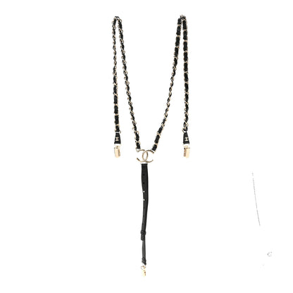 Chanel Calfskin CC Chain Suspenders M Black 1 of 4