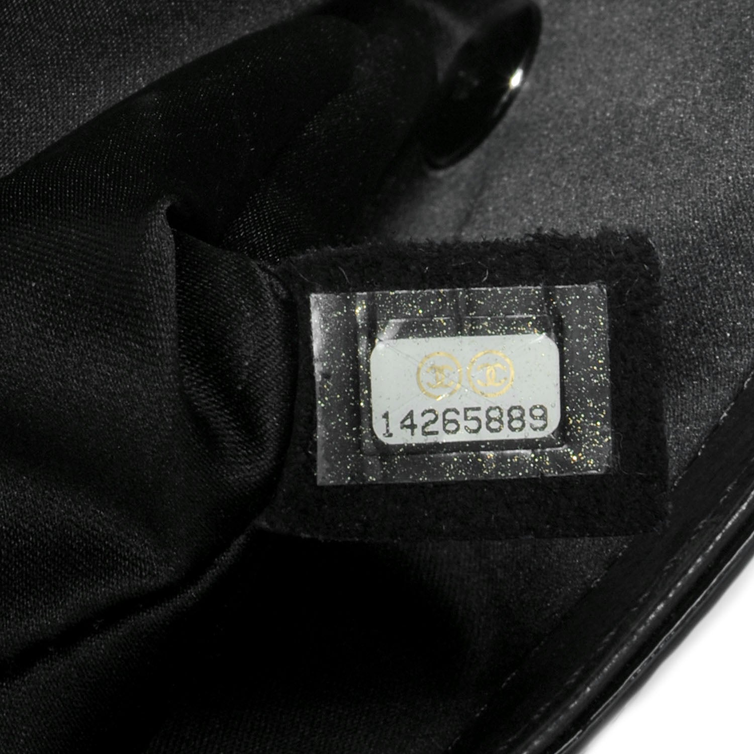 Chanel Patent Leather Tweed Camellia Petals Flap Black 8 of 9