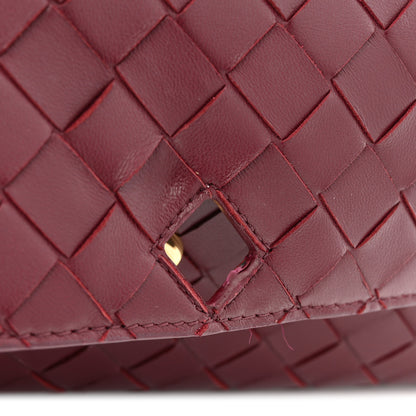 Bottega Veneta Nappa Intrecciato Long Andiamo Top Handle Clutch Barolo 15 of 16