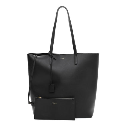 Saint Laurent Calfskin North-South Shopping Tote Black 1 of 12
