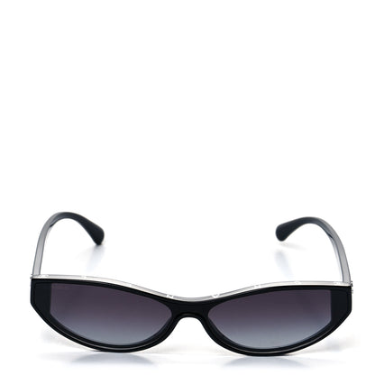 Chanel Acetate CC Cat Eye Sunglasses S415 Black 2 of 8