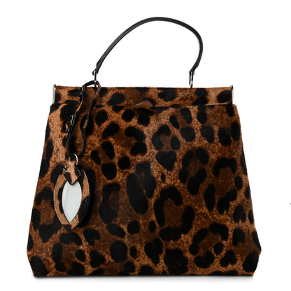 Alaia Calf Hair Leopard Print Top Handle Tote 1 of 8