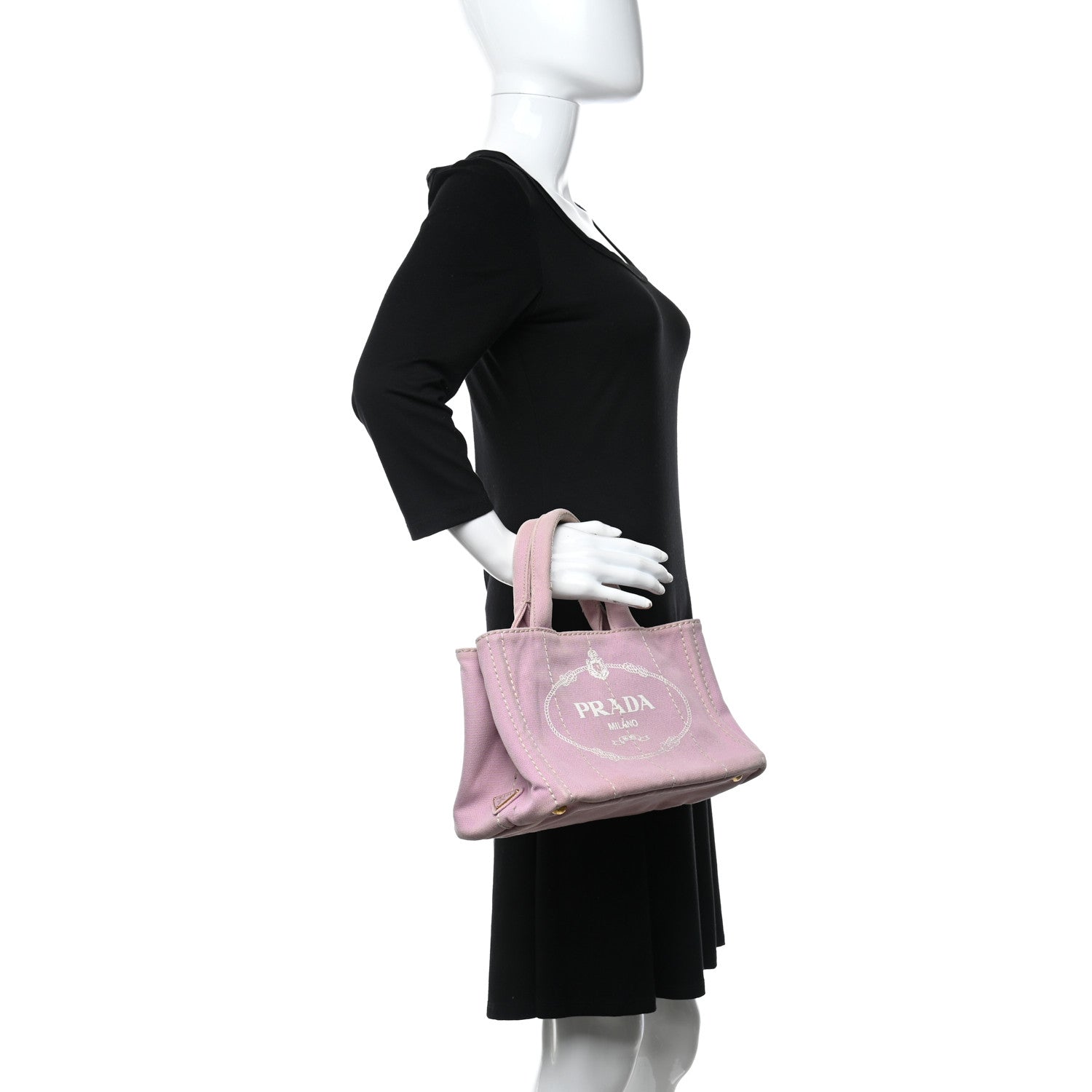 Prada Canapa Small Logo Tote Alabastro 2 of 10