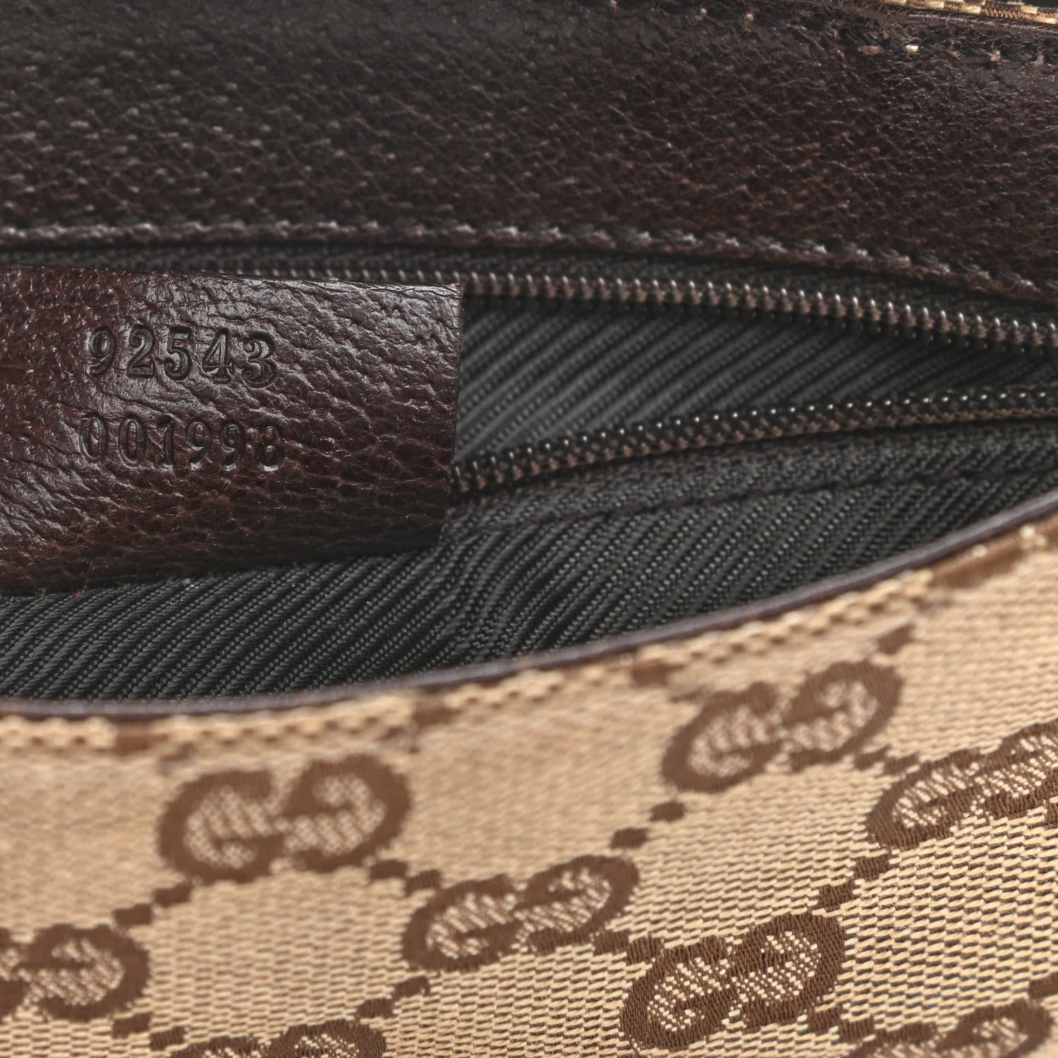 Gucci GG Monogram Flight Belt Bag Dark Brown 7 of 12