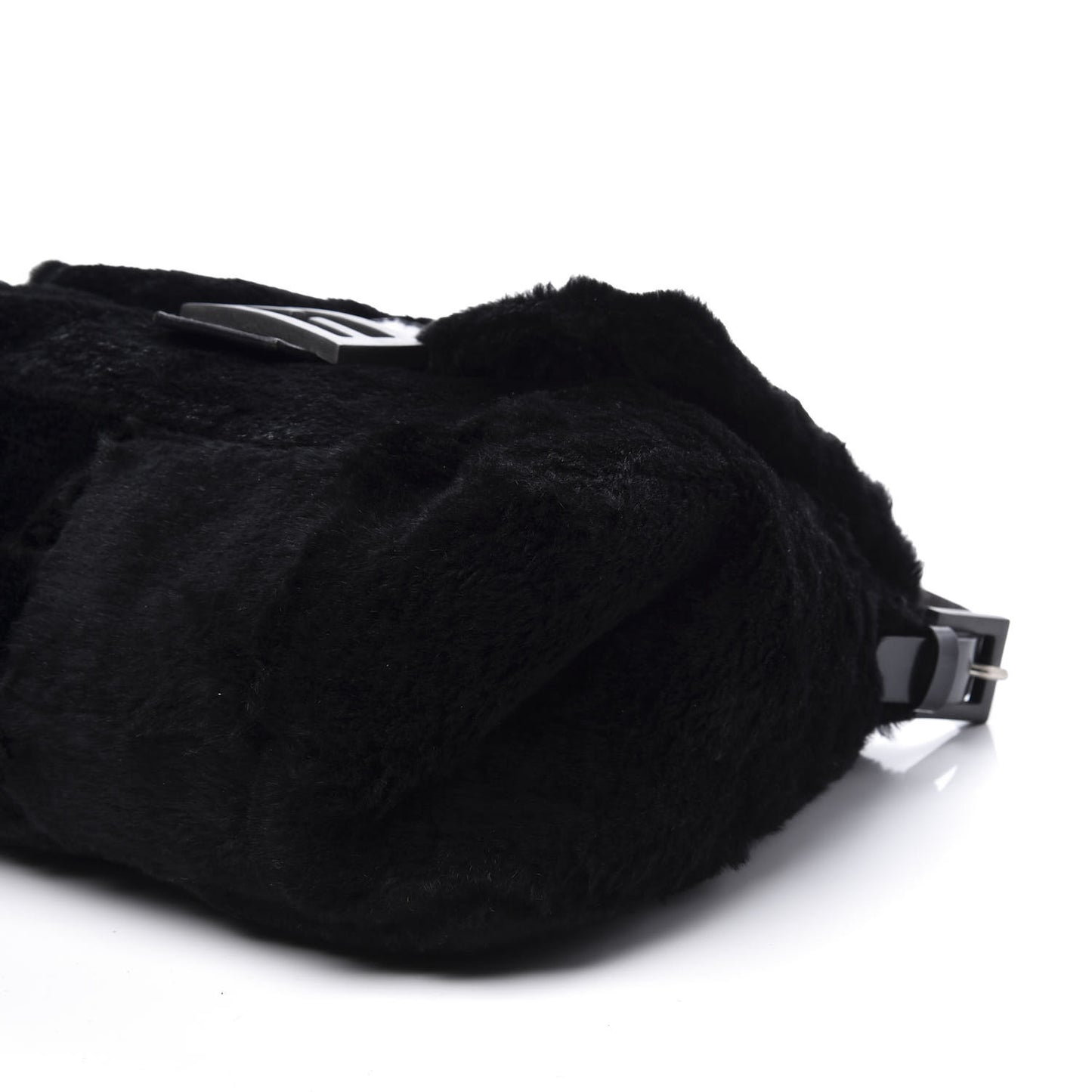 Mink Fur Mama Baguette Black