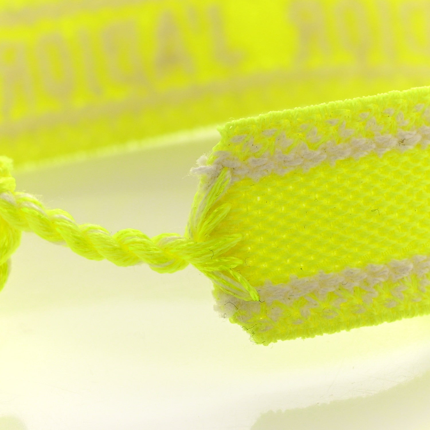 Christian Dior Woven Cotton Saint Tropez Friendship Bracelet Yellow 4 of 5