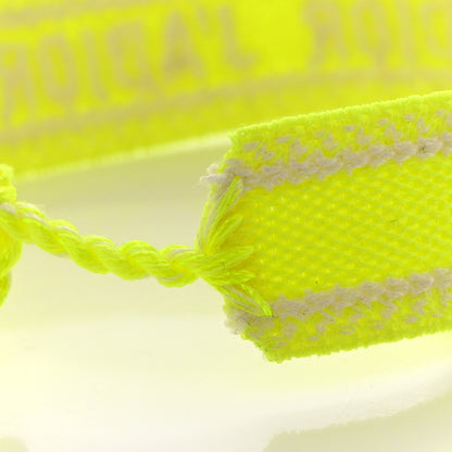 Christian Dior Woven Cotton Saint Tropez Friendship Bracelet Yellow 4 of 5