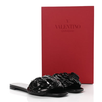 Valentino Garavani Nappa Atelier 03 Rose Edition Slide Sandals 38 Black 10 of 10