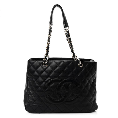 Chanel Caviar Quilted Grand Shopping Tote GST Black 1 of 12