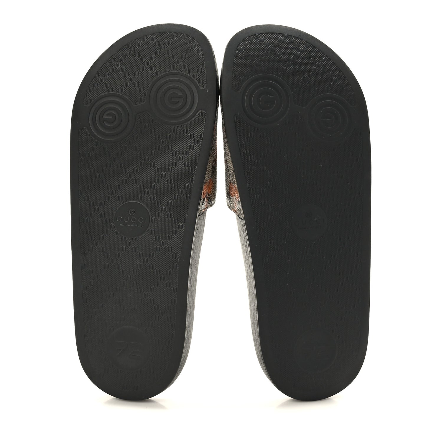 GG Supreme Monogram Berry Womens Slide Sandals 38 Beige Light Copper