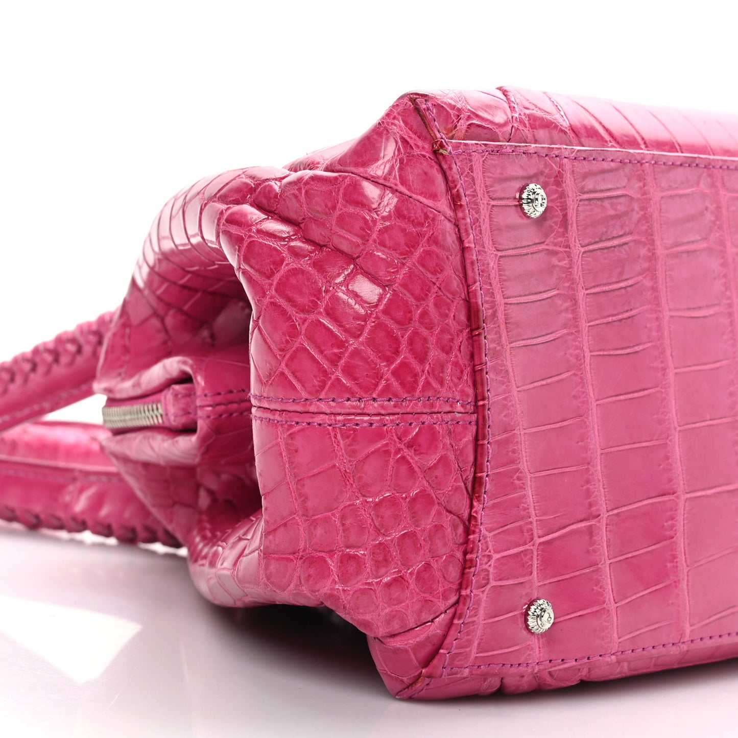 Crocodile Shoulder Bag Pink