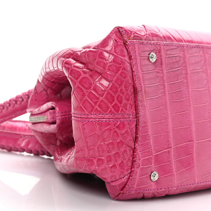 Salvatore Ferragamo Crocodile Shoulder Bag Pink 7 of 8
