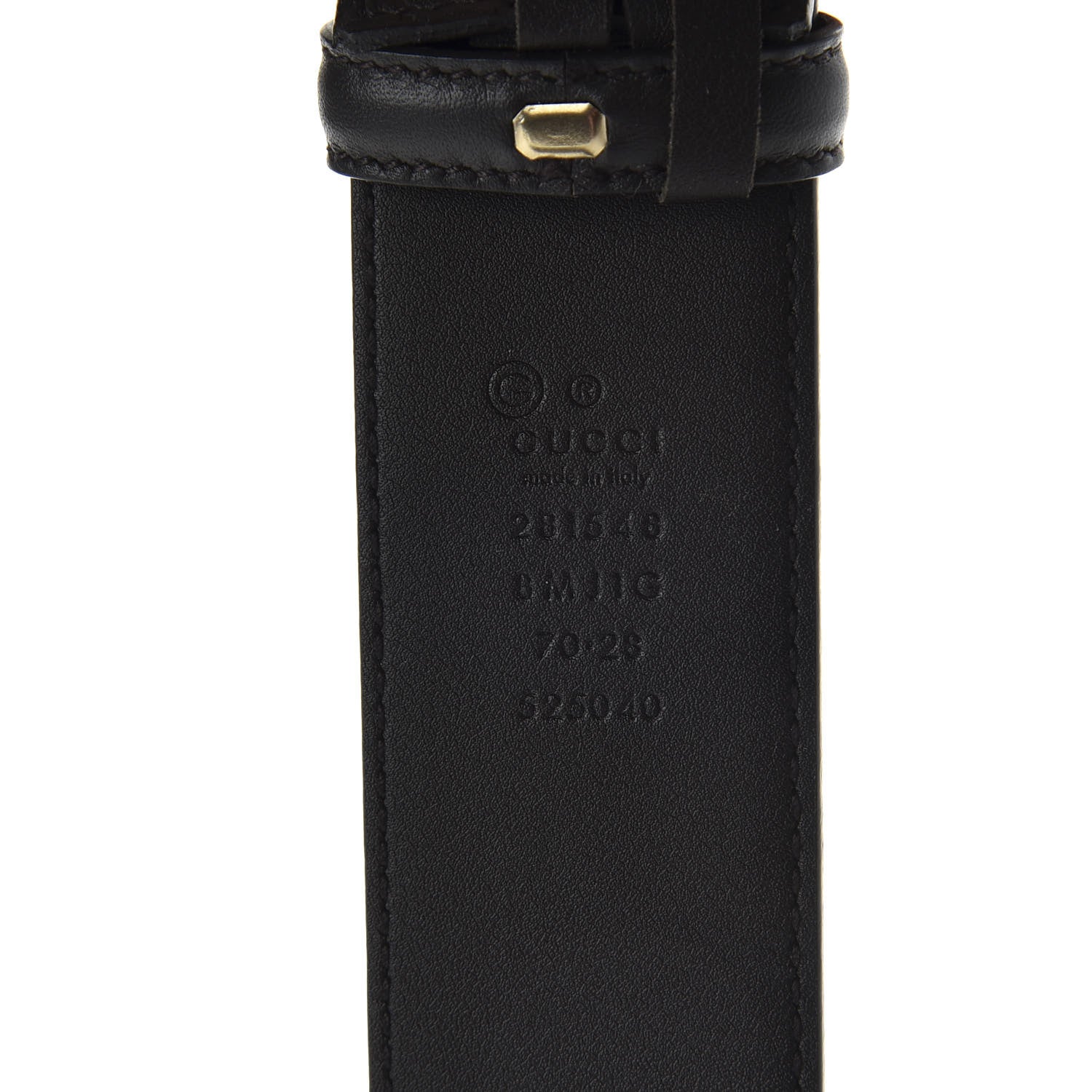 Gucci Soft Microguccissima Margaux Calfskin Belt 70 28 Testa di Moro 3 of 4