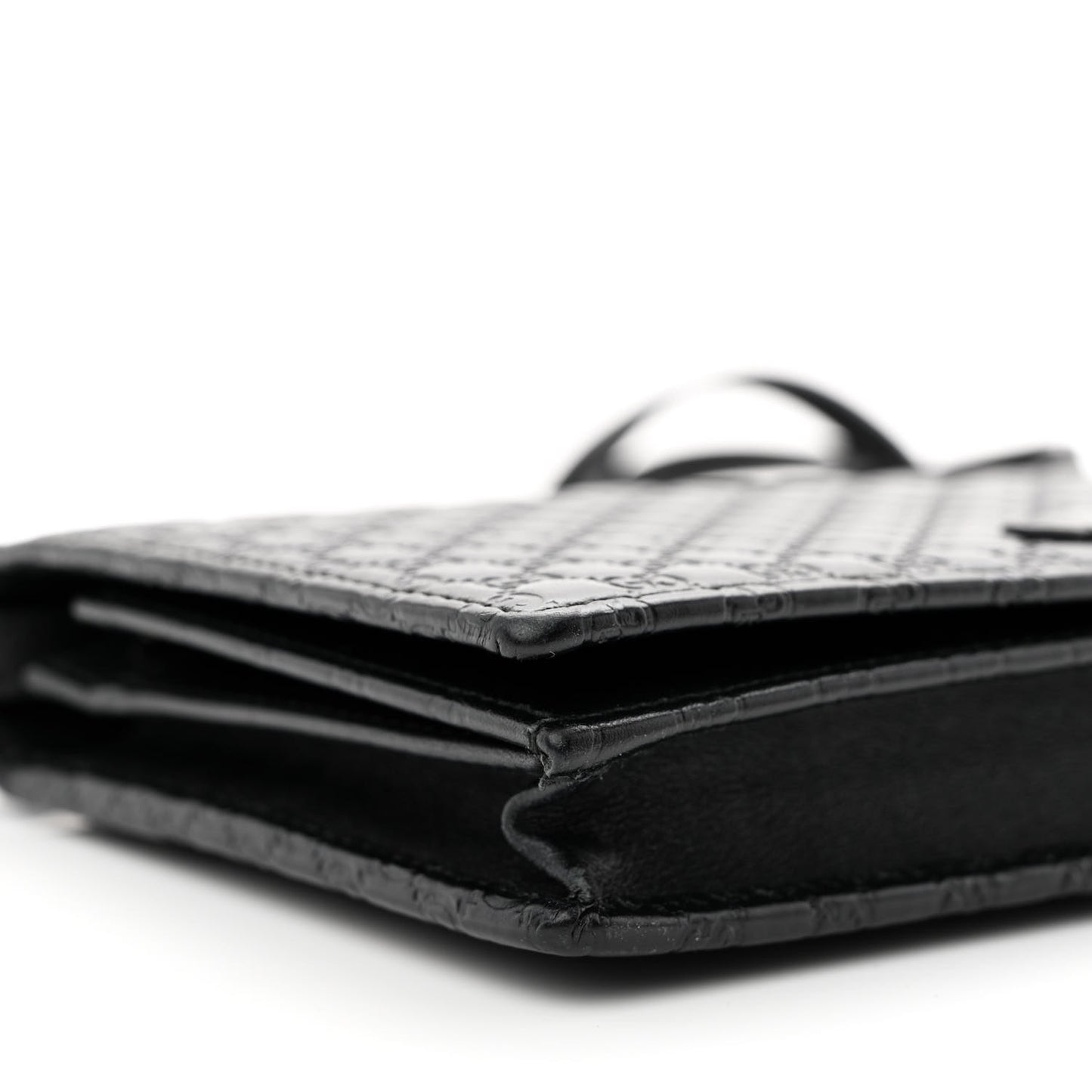 Microguccissima Crossbody Wallet Black