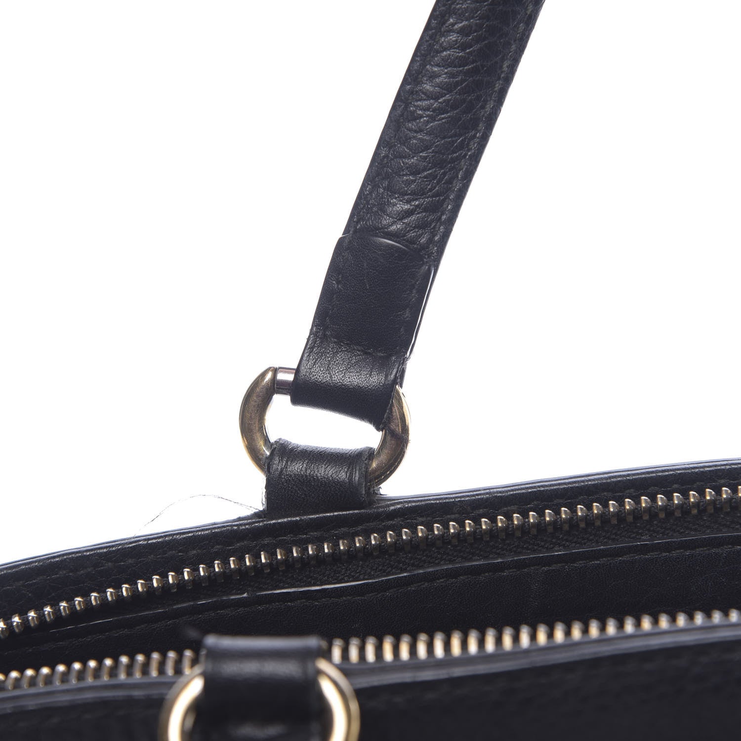 Gucci Pebbled Calfskin Small Soho Top Handle Bag Black 8 of 22