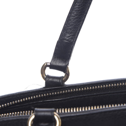 Gucci Pebbled Calfskin Small Soho Top Handle Bag Black 8 of 22