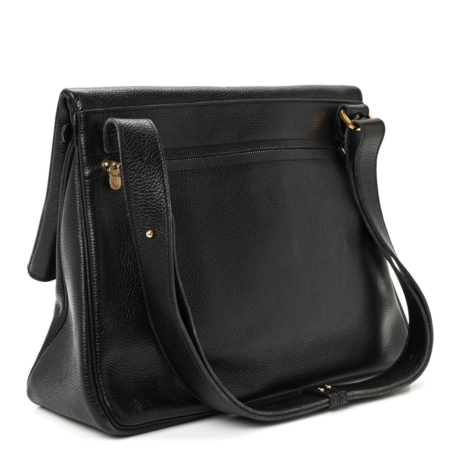 Delvaux Grained Calfskin Shoulder Bag Black 3 of 9