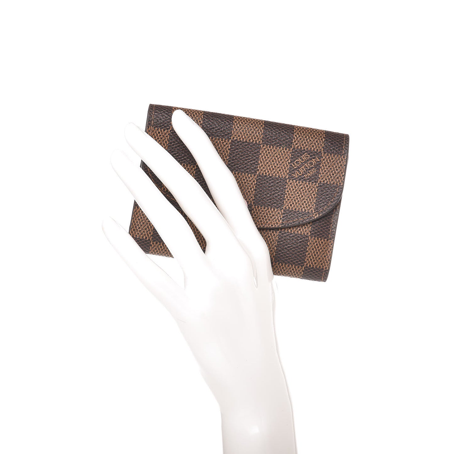Damier Ebene Rosalie Coin Purse Rose Ballerine