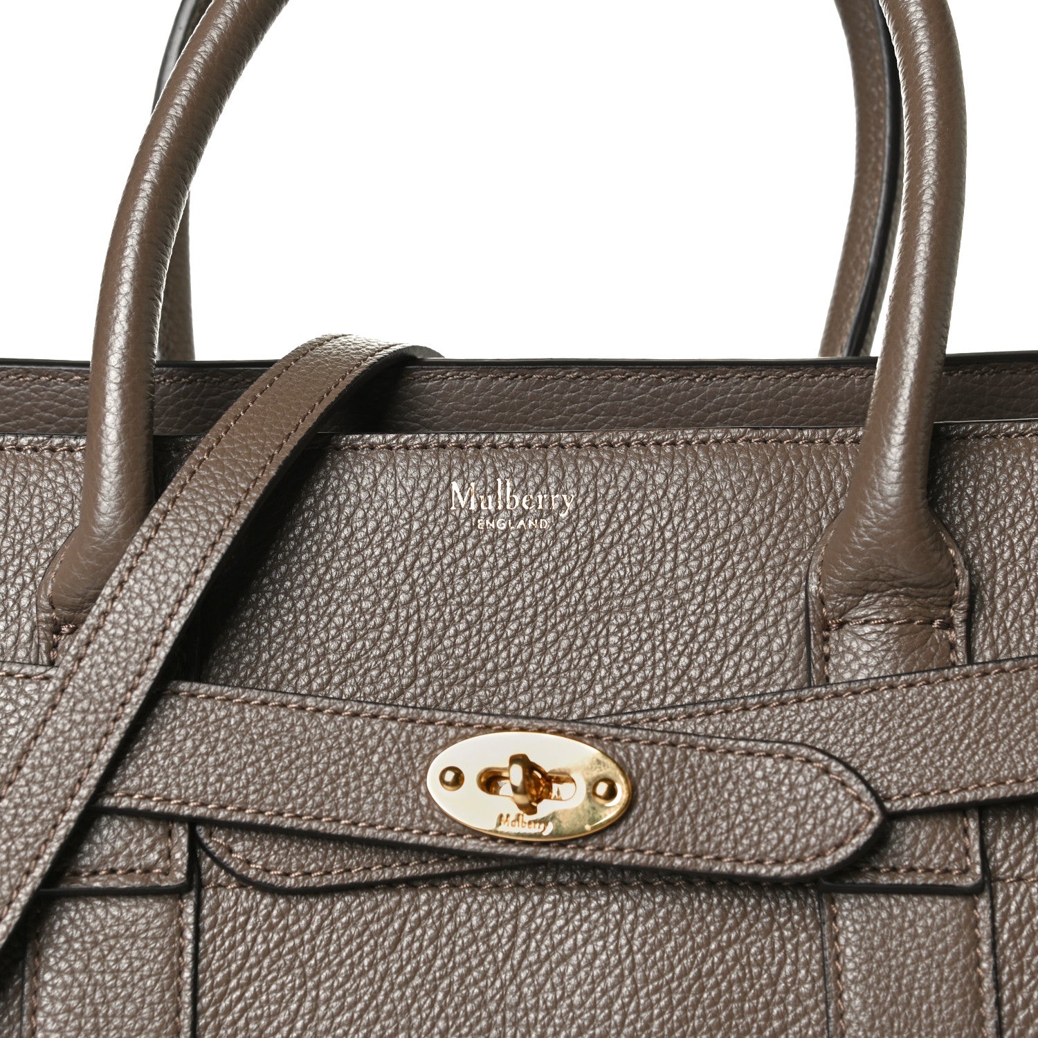 Mulberry Classic Grain Small Bayswater Zip Tote Clay 7 of 15