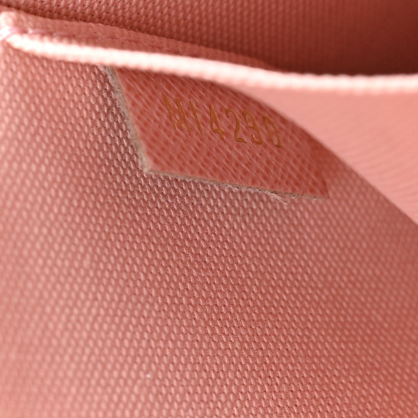 Damier Azur Pochette Felicie Chain Wallet Rose Ballerine