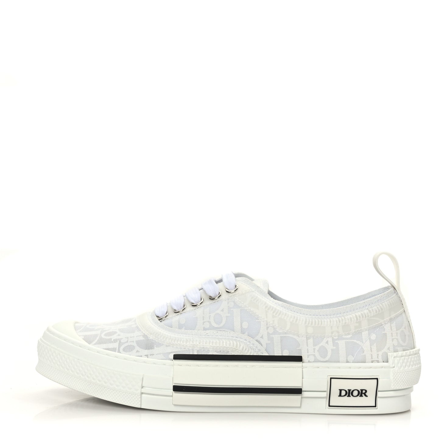 Canvas Oblique Walk'N'Dior Low Top Sneakers 40 White