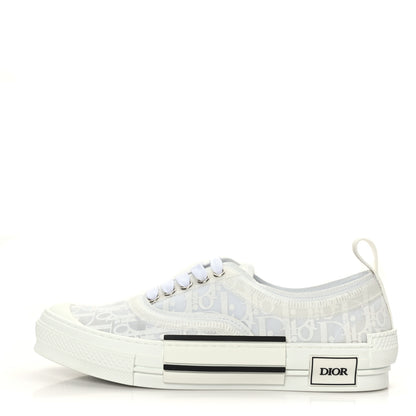 Christian Dior Canvas Oblique Walk'N'Dior Low Top Sneakers 40 White 1 of 7