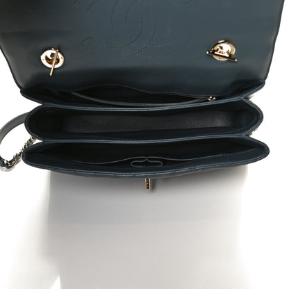 Chanel Lambskin Quilted Medium Trendy CC Flap Dual Handle Bag Blue 4 of 10