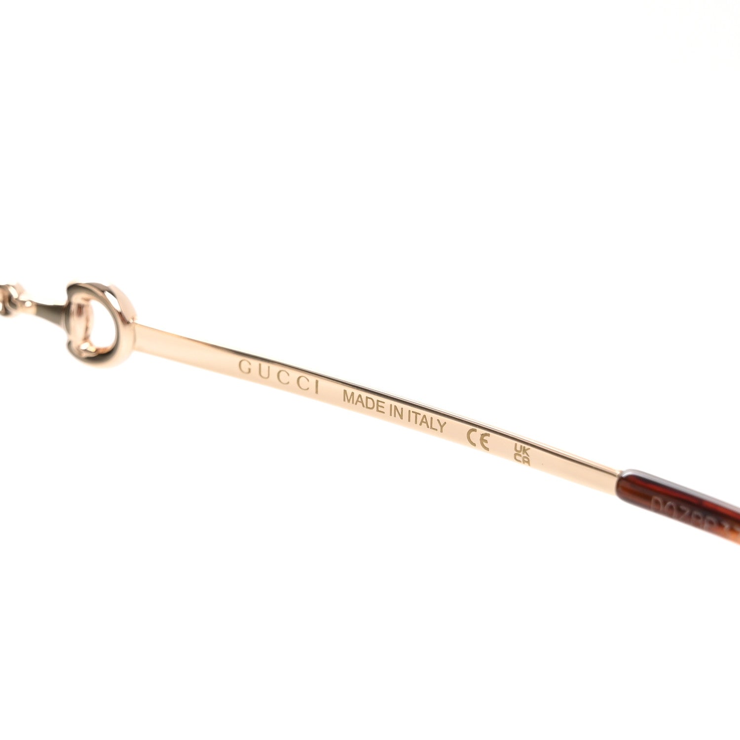 Gucci Metal Horsebit Square Frame Sunglasses GG0879S Gold 5 of 7