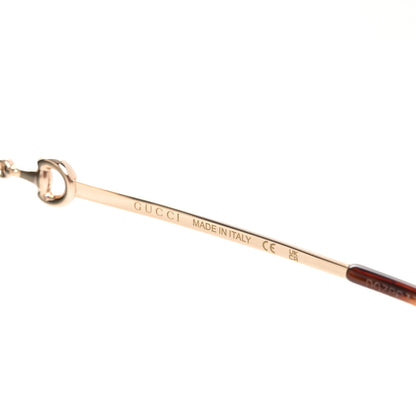 Gucci Metal Horsebit Square Frame Sunglasses GG0879S Gold 5 of 7