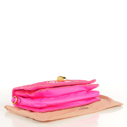 Miu Miu Sequined Crossbody Bag Pink 4 of 13