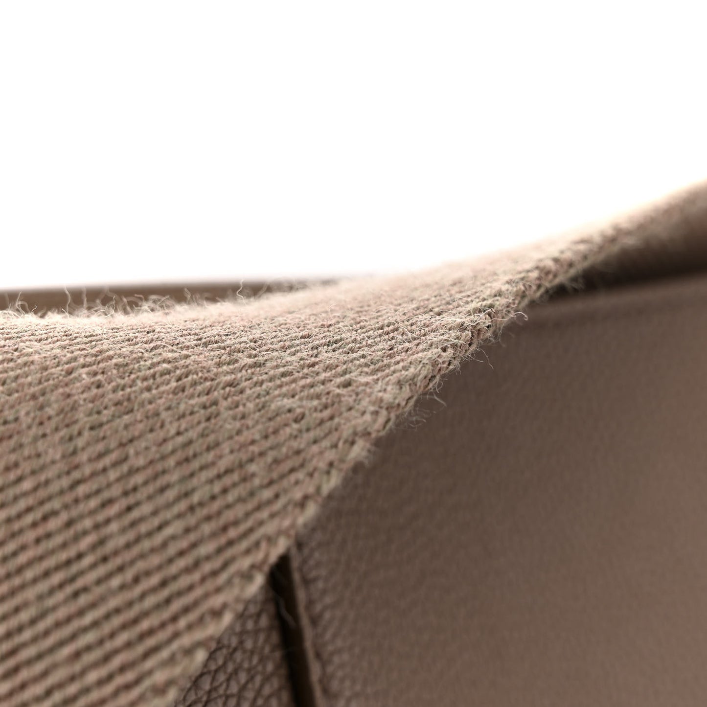 Soft Grained Calfskin Sangle Bucket Bag Taupe