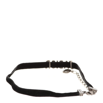 Christian Dior Velvet Crystal J’Adior Choker Necklace Black 3 of 5