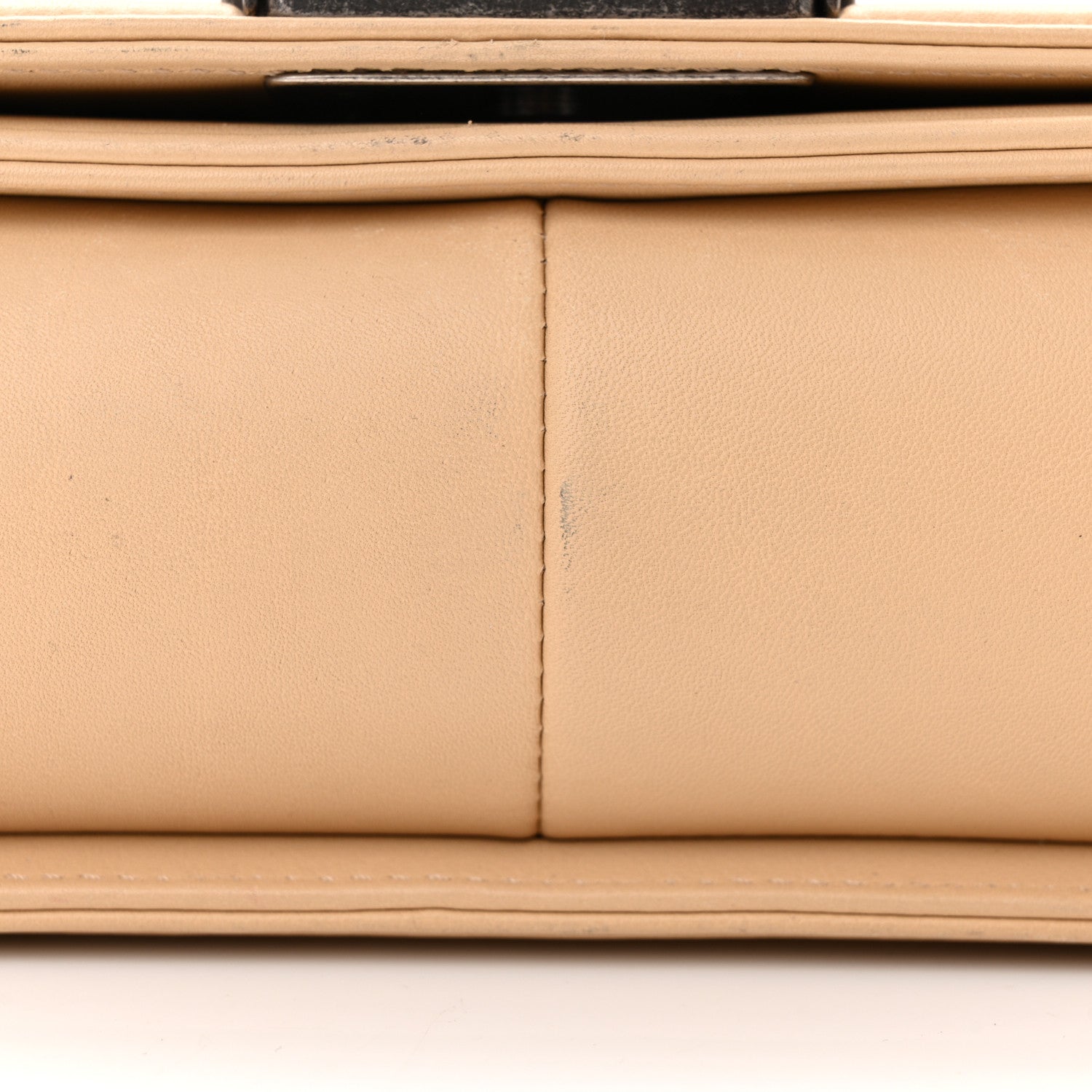Chanel Calfskin Quilted Medium Boy Flap Beige 11 of 11