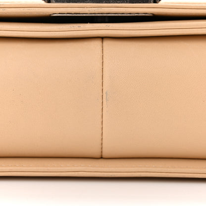 Chanel Calfskin Quilted Medium Boy Flap Beige 11 of 11