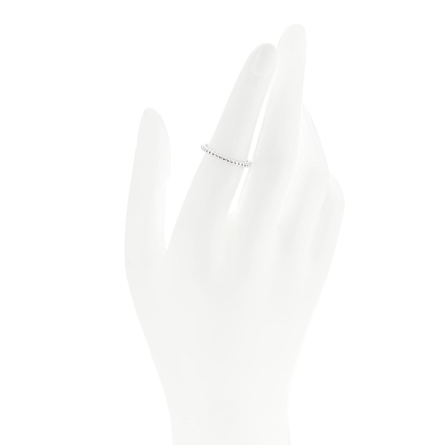 18K White Gold Small Perlee Ring 53 6.25