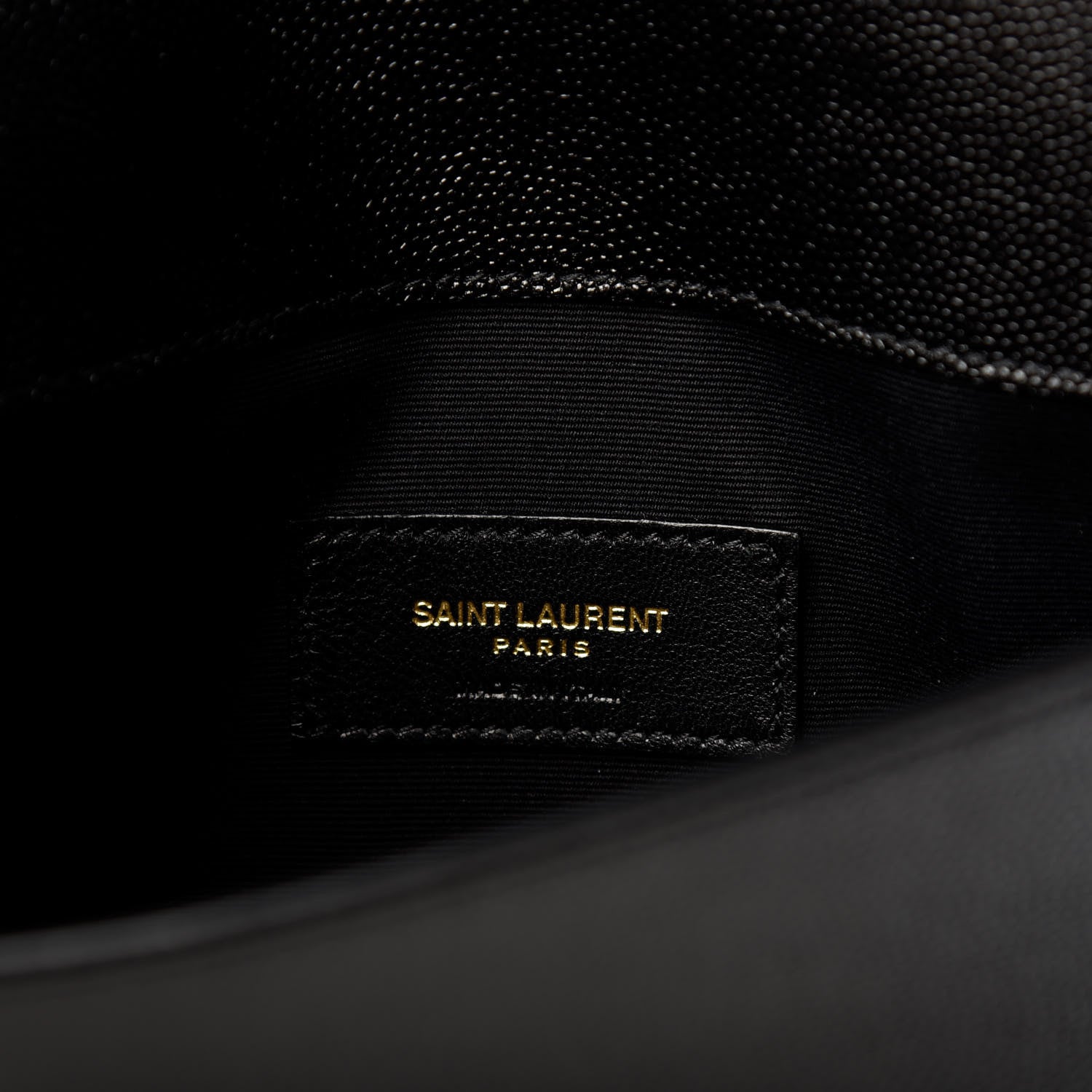 Saint Laurent Grain De Poudre Uptown Pouch Black 6 of 8