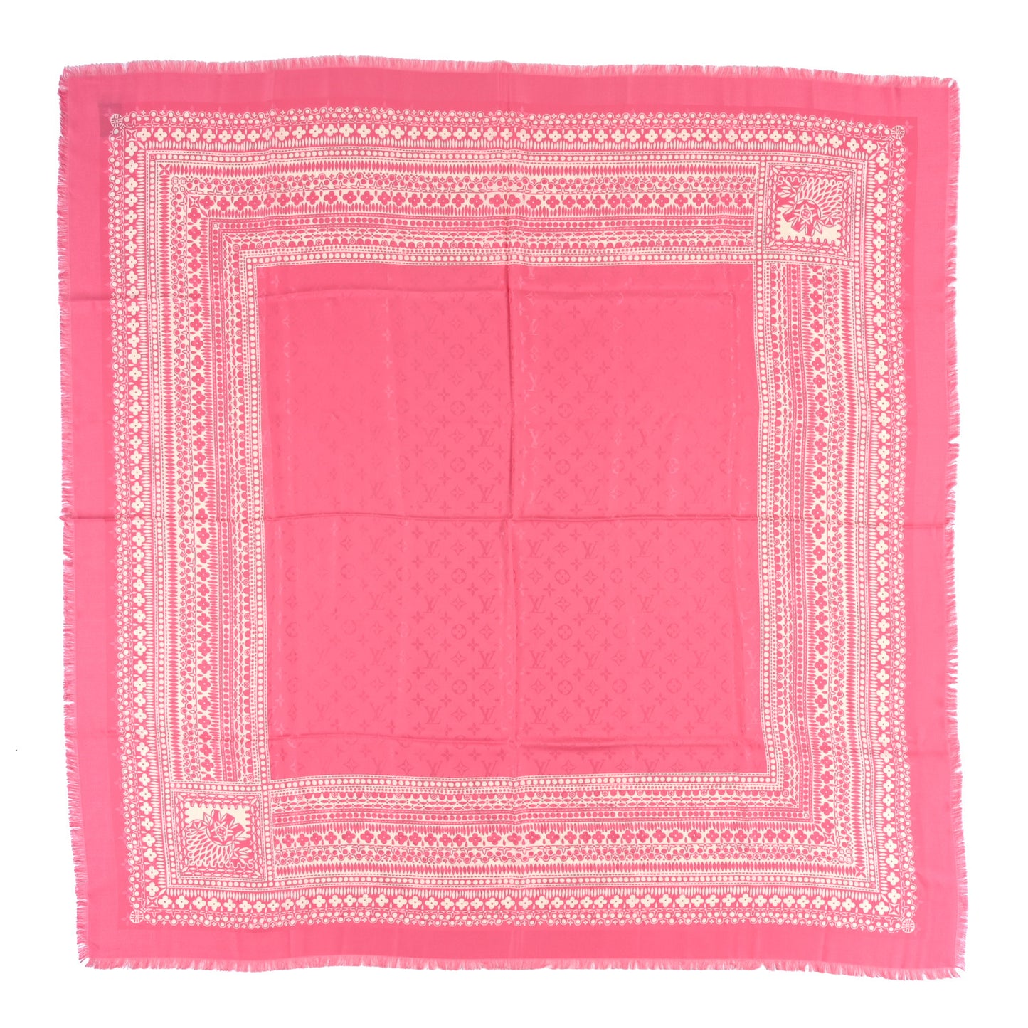 Silk Wool Amstramgram Shawl Pink