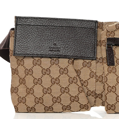 Gucci GG Monogram Double Pocket Belt Bag Dark Brown 8 of 11