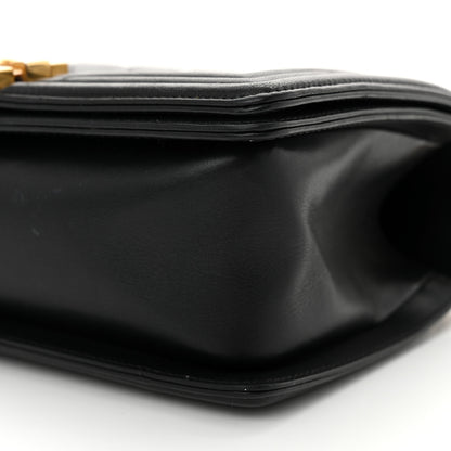 Chanel Lambskin Quilted Medium Boy Flap Black 10 of 12
