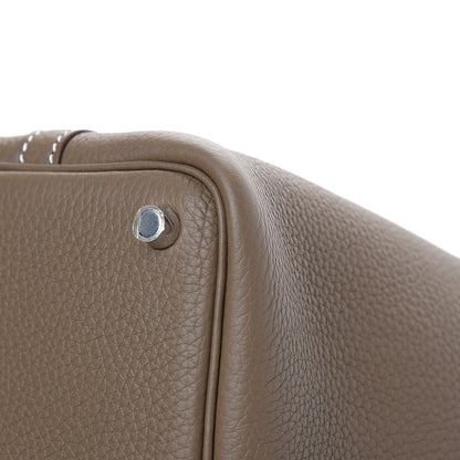 Hermes Taurillon Clemence Picotin Lock 18 PM Etoupe 8 of 11