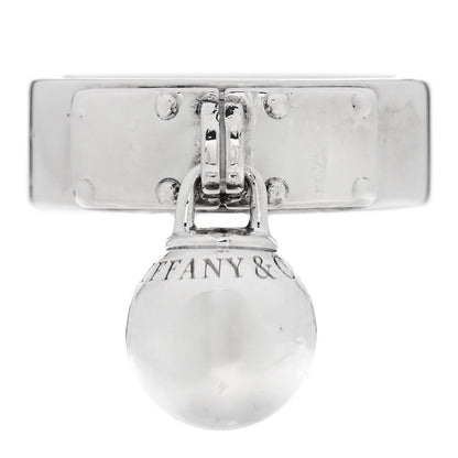 Tiffany Sterling Silver HardWear Ball Dangle Ring 52 6 1 of 5