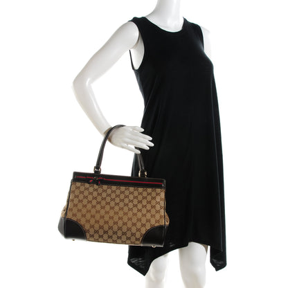 Gucci Monogram Medium Mayfair Tote Dark Brown 2 of 8