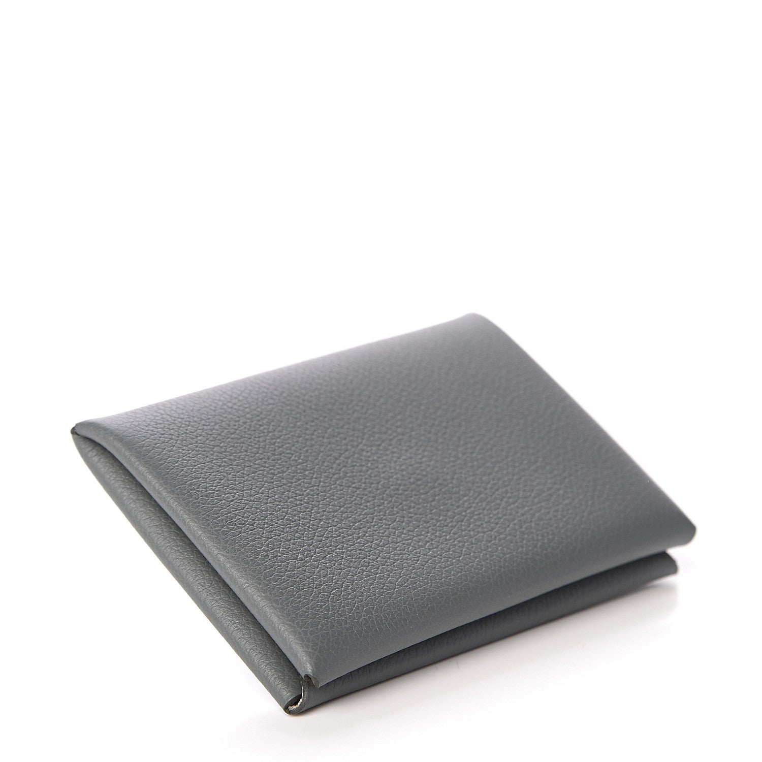 Hermes Evercolor Calvi Verso Card Case Vert Amande Gris Perle 3 of 5