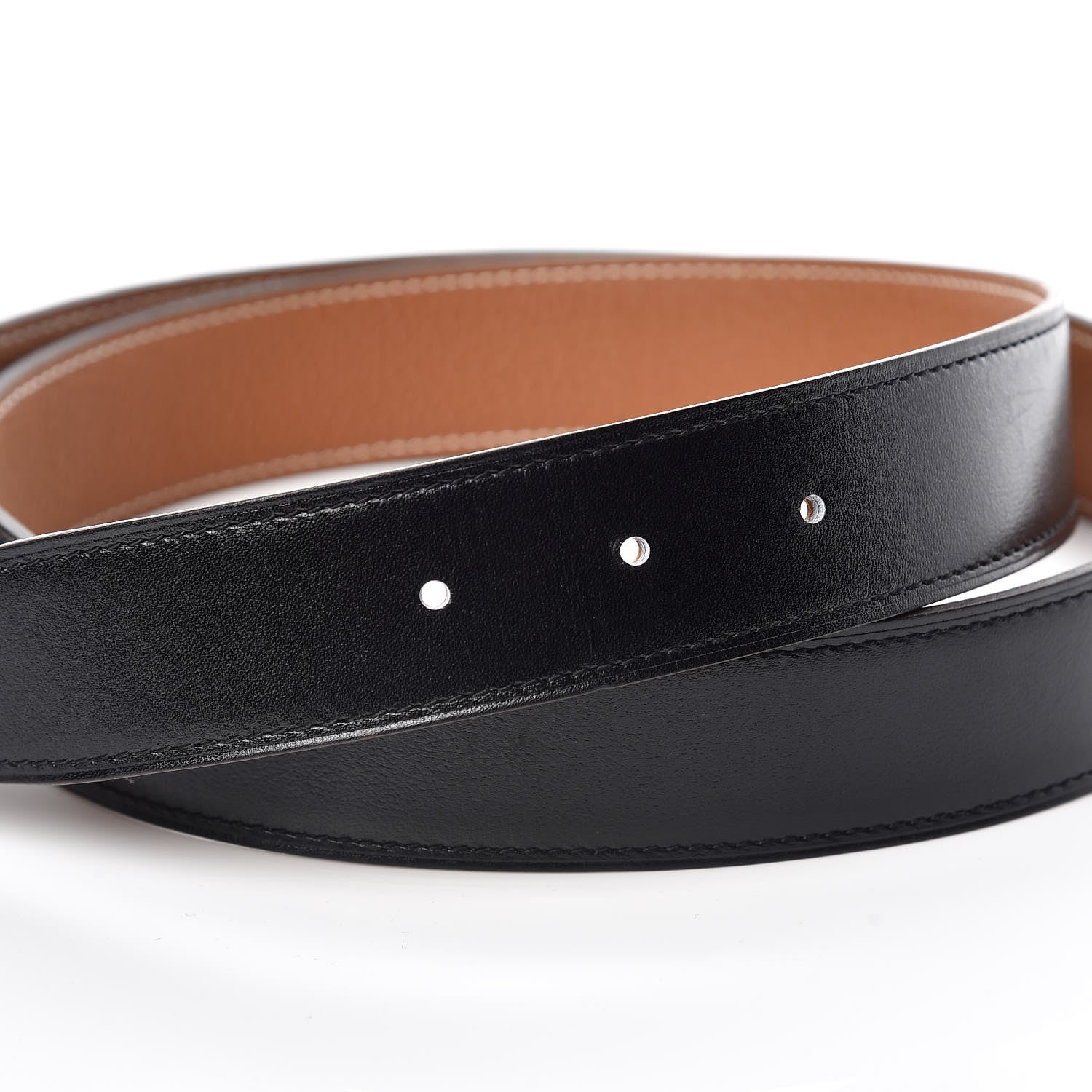Hermes Box Togo 32mm Gamma Belt 90 Black Gold 5 of 7