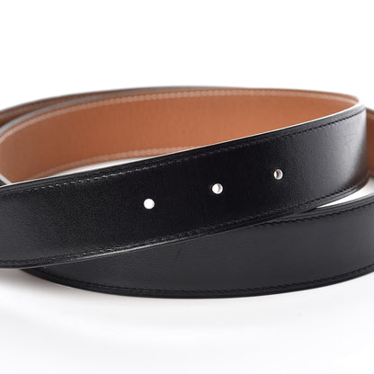 Hermes Box Togo 32mm Gamma Belt 90 Black Gold 5 of 7